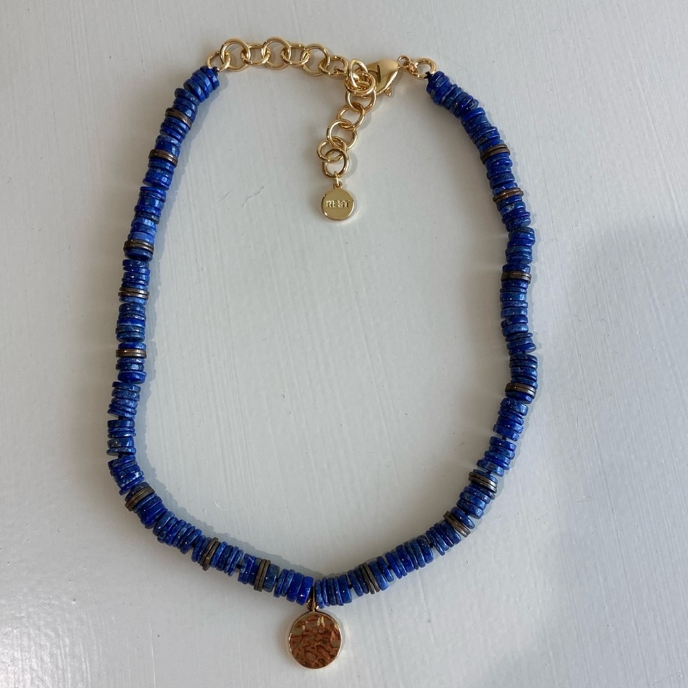 NEST Jewelry blue strand necklace